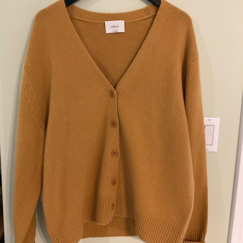 Wilfred Aritzia Parco Cashmere Cardigan NWT